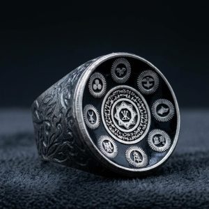 8 Devlet| Oğuz Kağan Mührü | Tamamen Kişiye Özel | 925 Ayar Gümüş